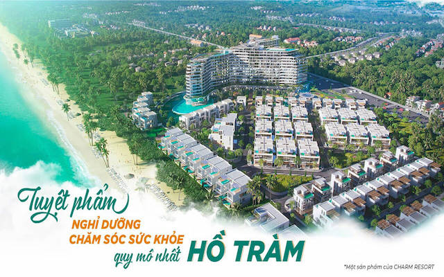 Phối cảnh tổng quan Dự án Charm Resort Hồ Tràm