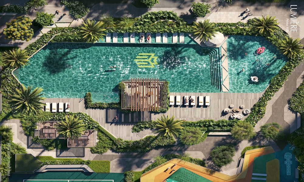 Bể bơi ngoài trời Chung cư Lumiere Prime Hills Cổ Loa