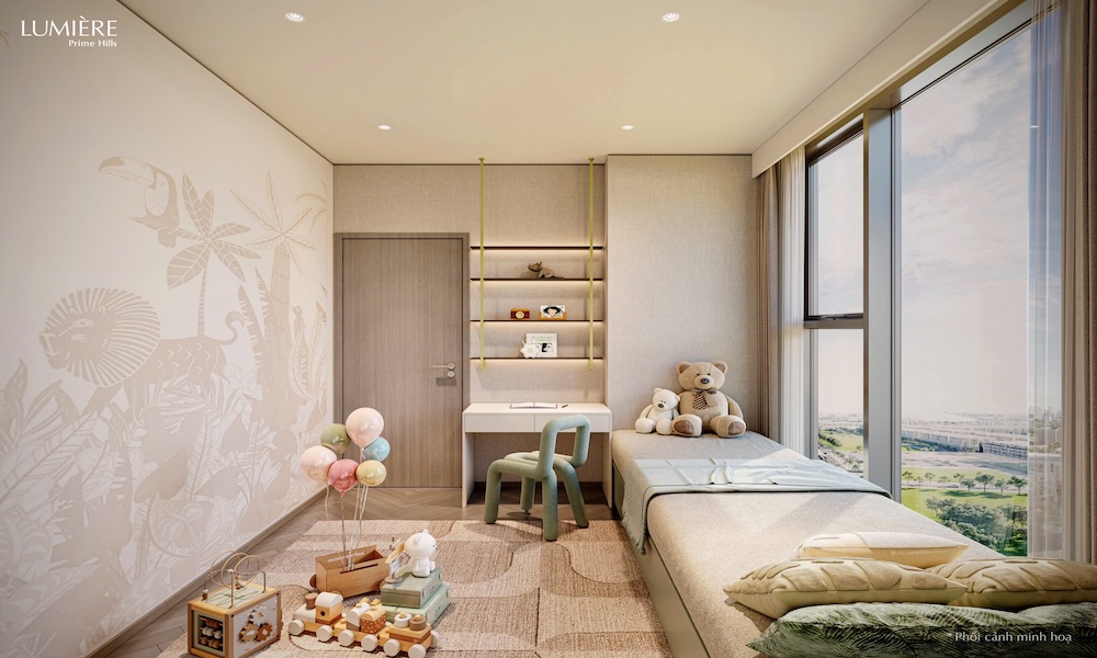 Phòng vui chơi cho trẻ em theo chủ đề tại chung cư lumiere prime hill