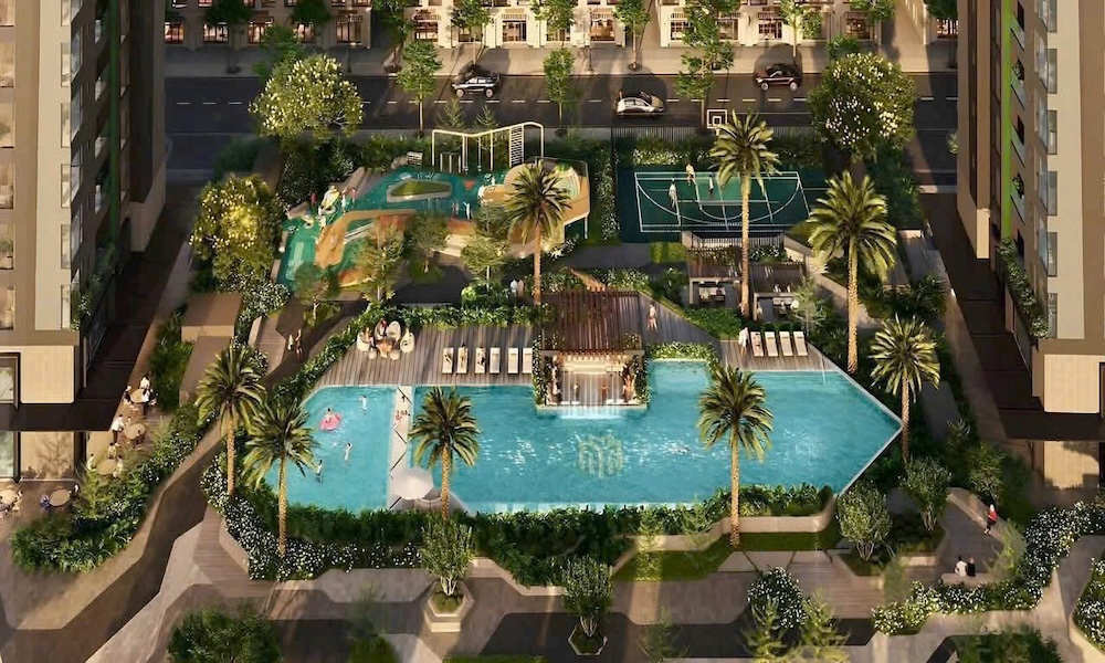 Bể bơi ngoài trời Chung cư Lumiere Prime Hills Cổ Loa